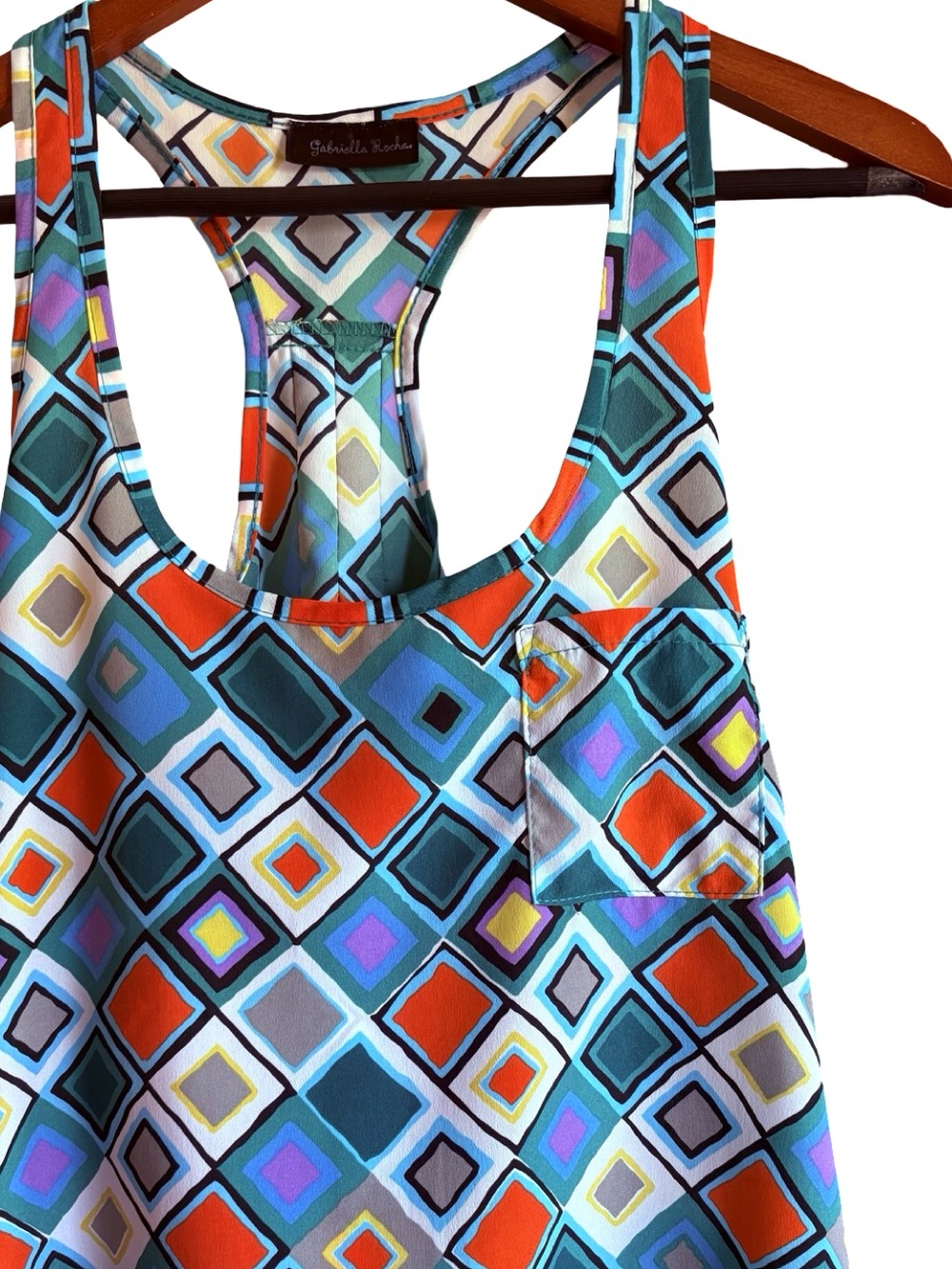 Gabriella Rocha Geometric Print Tank Top Small Pocket - Picture 7 of 16